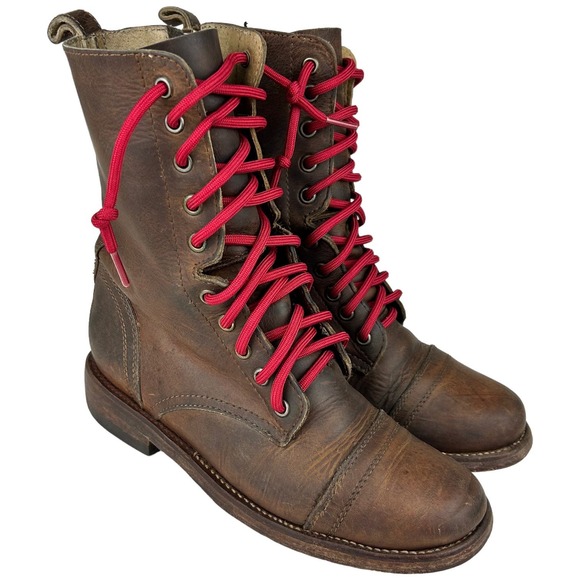 Freebird by Steven Chase Distressed Leather Boots - Picture 1 of 11